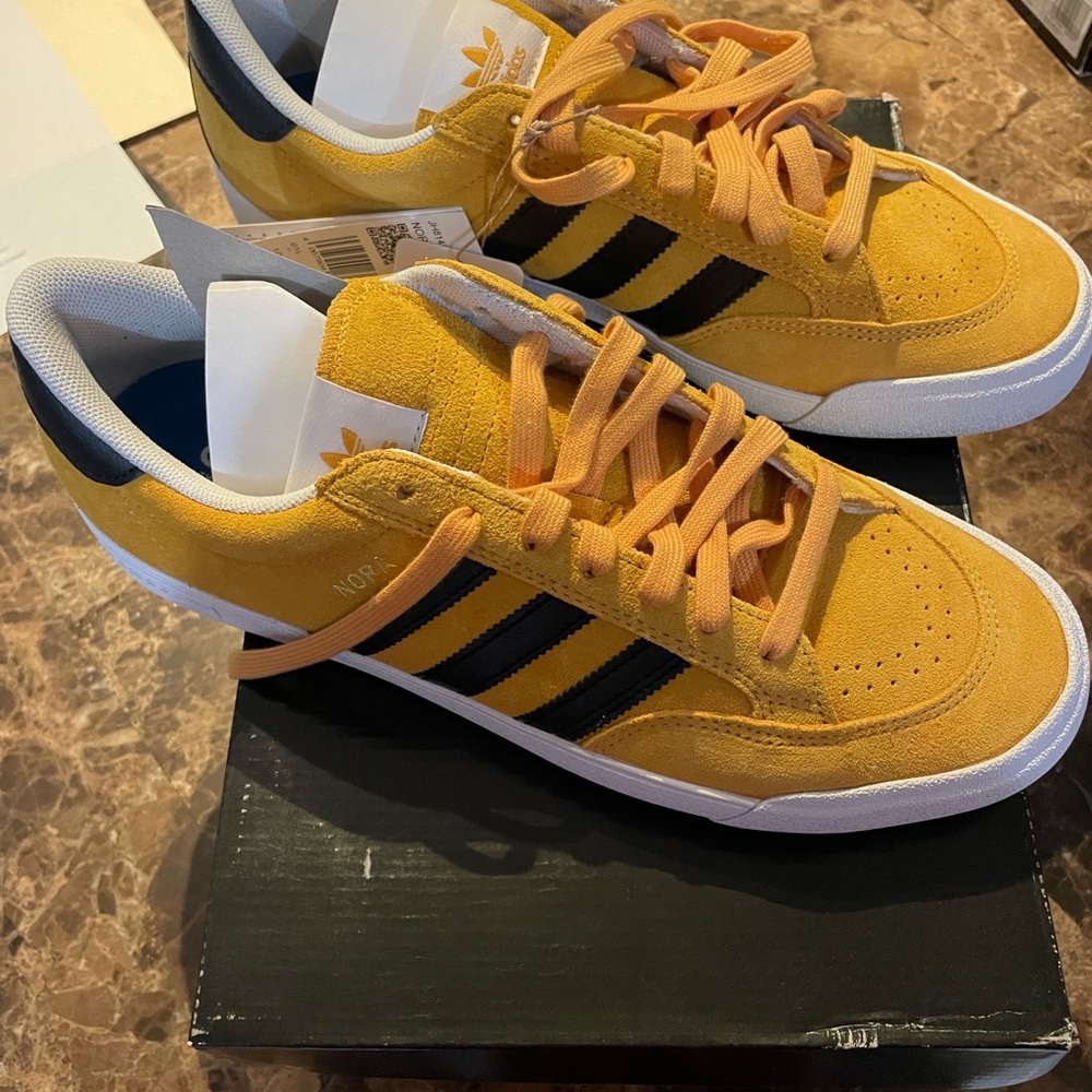 Adidas Nora Black and White Skate Shoes